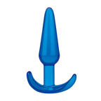 Blue Line 4.25 Inch Slim Tapered Butt Plug in Blue > Anal Range > Butt Plugs