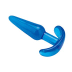 Blue Line 4.25 Inch Slim Tapered Butt Plug in Blue > Anal Range > Butt Plugs