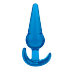 Blue Line 5 Inch Medium Tapered Butt Plug in Blue with Bulbous Center and Flared Base > Anal Range > Butt Plugs