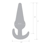 Blue Line 5 Inch Medium Tapered Butt Plug in Blue with Bulbous Center and Flared Base > Anal Range > Butt Plugs