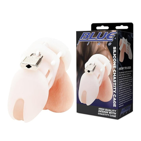 Blue Line Silicone Chastity Cage Default Title > Bondage Gear > Male Chastity