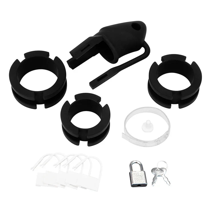 Blue Line Silicone Small 2 Inch Cock Cage with Ball Divider > Bondage Gear > Male Chastity