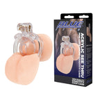Blue Line Acrylic See Thru Mini Micro Chastity Cage Default Title > Bondage Gear > Male Chastity