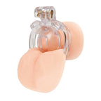 Blue Line Acrylic See Thru Mini Micro Chastity Cage > Bondage Gear > Male Chastity