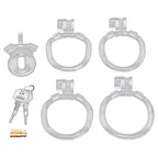 Blue Line Acrylic See Thru Mini Micro Chastity Cage > Bondage Gear > Male Chastity