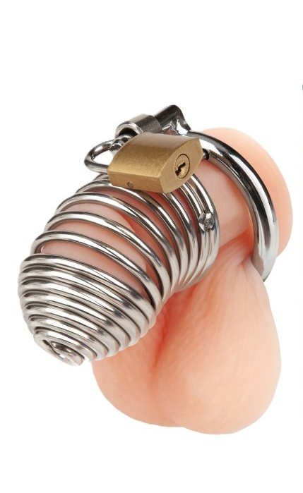 Blue Line Prisoner - Interlocking Guide Pin Cock Cage > Bondage Gear > Male Chastity