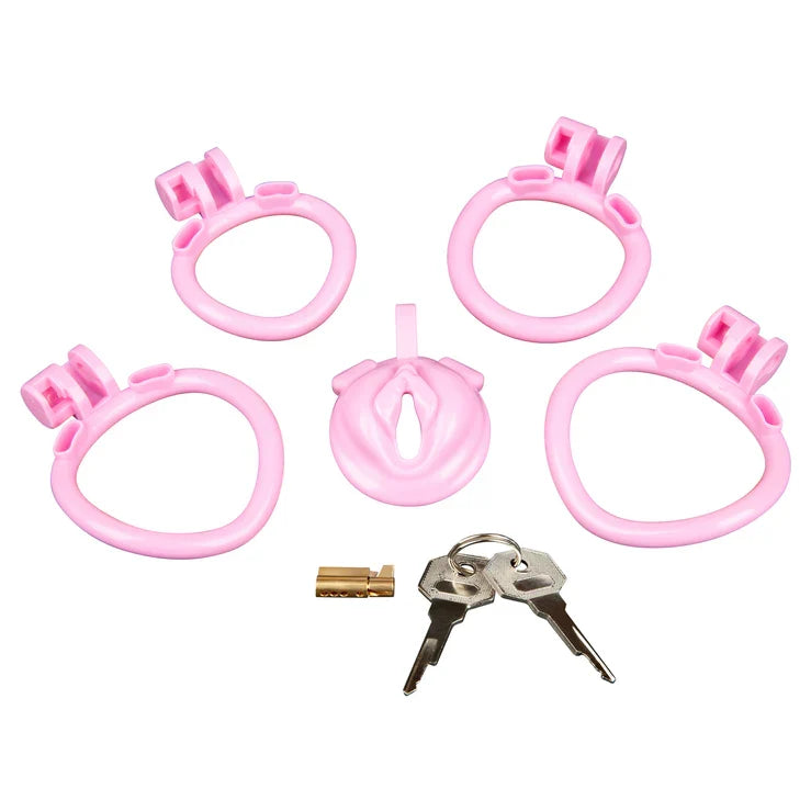 Blue Line Bitchboy Degrading Mini Chastity Cage – Lightweight Chastity Cage > Bondage Gear > Male Chastity