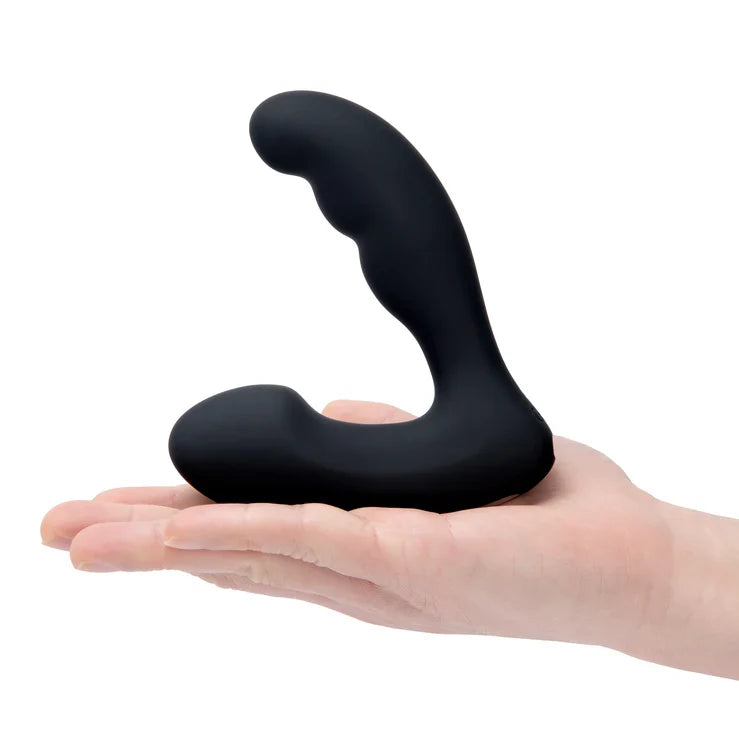 Blue Line Prober Dual Vibrating Remote Controlled Black Silicone Prostate Stimulator > Anal Range > Prostate Plugs