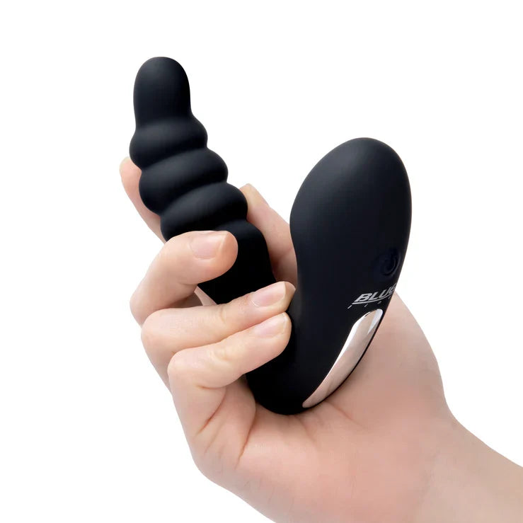 Blue Line Prodder Black Silicone Sphincter Training Remote Controlled Prostate Stimulator > Anal Range > Prostate Plugs
