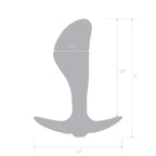 Blue Line 2.5 Inch Stainless Steel Bling Prostate Massager Plug > Anal Range > Prostate Plugs