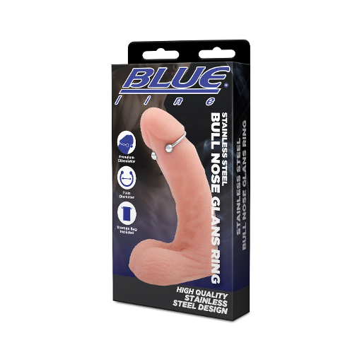 Blue Line Stainless Steel Bull Nose Glans Ring 32mm Size Default Title COCK RINGS