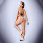 Baci Wetlook Criss Cross Teddy (Black) – One Size Lingerie > Clothes > Teddies