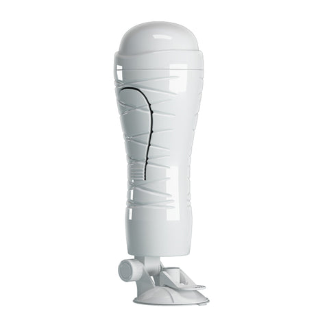 Crazy Bull Flora Vibrating Stroker USB Rechargeable Squeezeable Vagina Stroker with Suction Base Strokers - Auto
