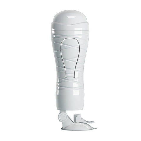 Crazy Bull Flora Vibrating Stroker USB Rechargeable Squeezeable Vagina Stroker with Suction Base Strokers - Auto