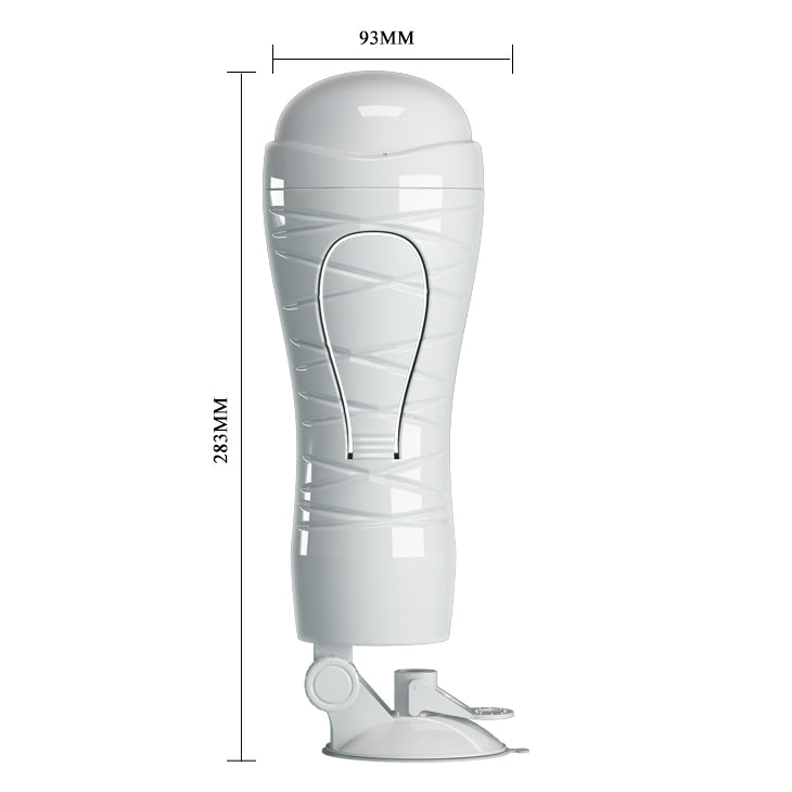 Crazy Bull Flora Vibrating Stroker USB Rechargeable Squeezeable Vagina Stroker with Suction Base Strokers - Auto