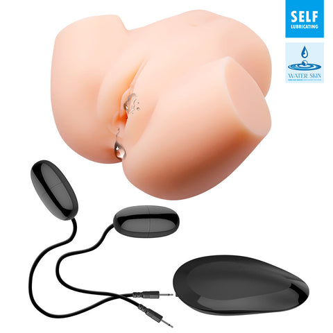 Crazy Bull Veronica Vibrating Torso Masturbator with Realistic Skin Color 12 Inch Assturbators