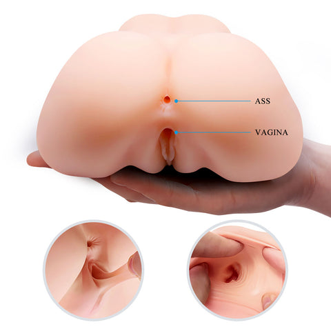 Crazy Bull Veronica Vibrating Torso Masturbator with Realistic Skin Color 12 Inch Assturbators