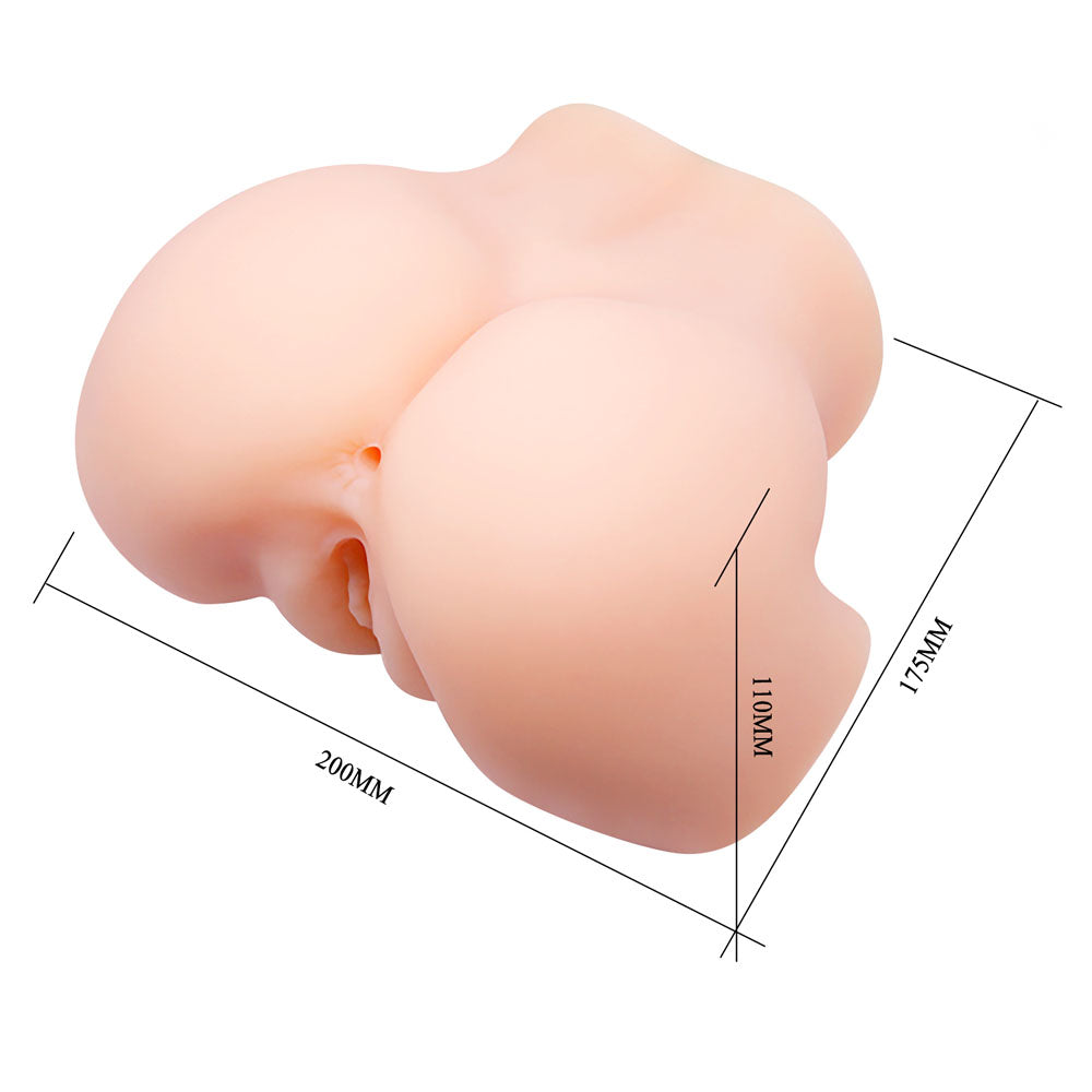 Crazy Bull Veronica Vibrating Torso Masturbator with Realistic Skin Color 12 Inch Assturbators