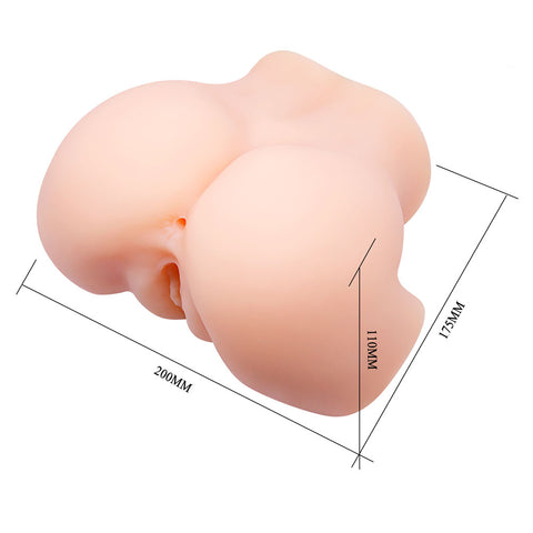 Crazy Bull Veronica Vibrating Torso Masturbator with Realistic Skin Color 12 Inch Assturbators