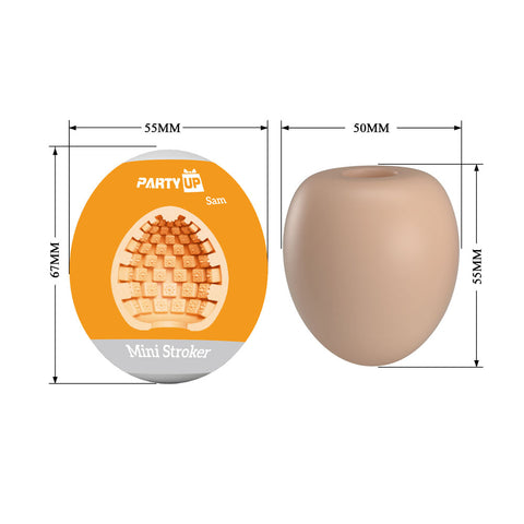 Party Up Sam Mini Stroker Portable Male Masturbator Strokers - Cup|Egg