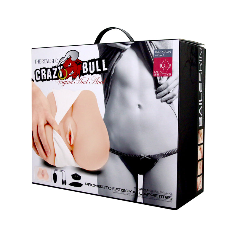 Crazy Bull Vibrating Missionary Torso Masturbator Realistic Toy Assturbators