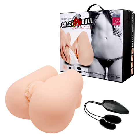 Crazy Bull Vibrating Missionary Torso Masturbator Realistic Toy Flesh Assturbators