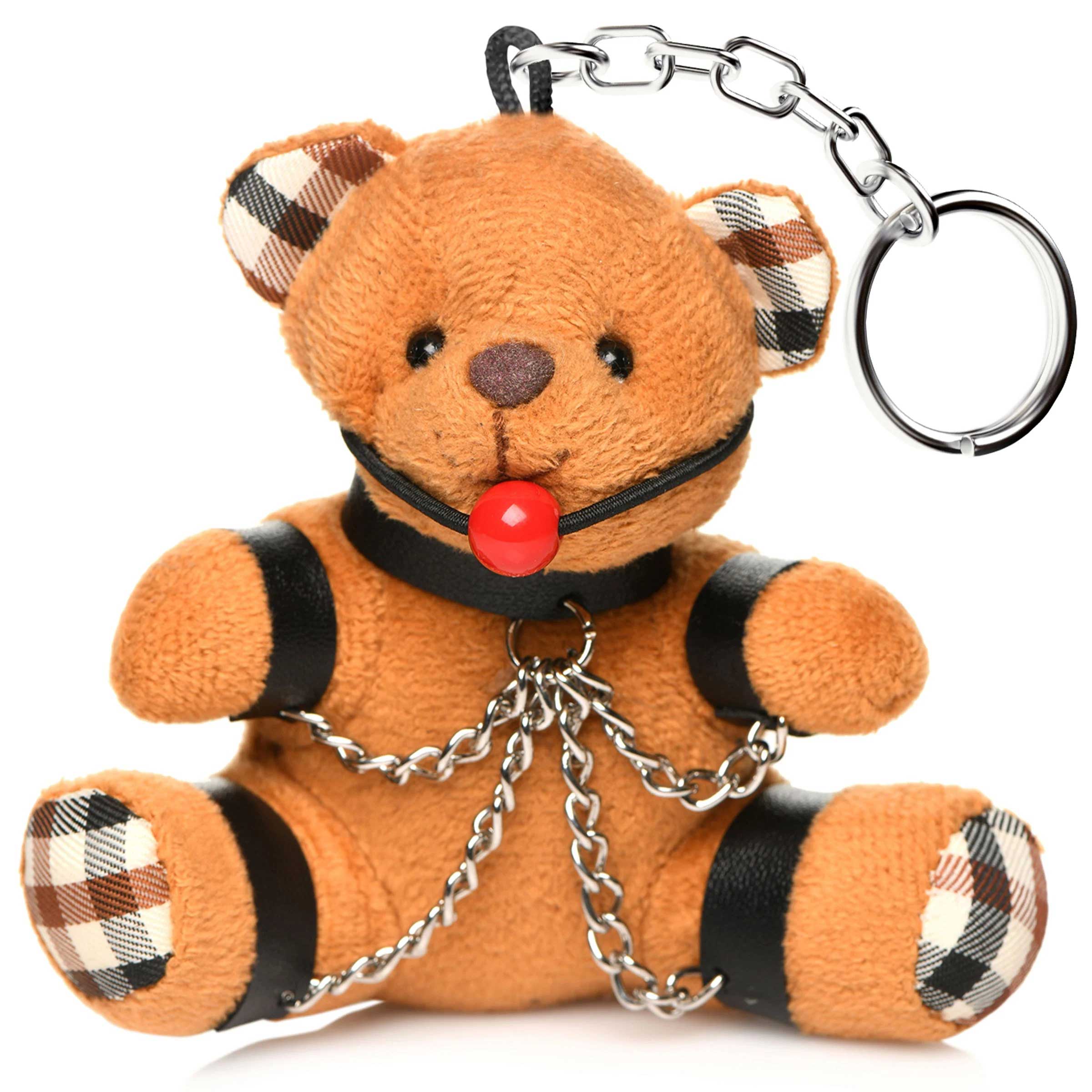 Gagged Teddy Bear Keychain Adult Intimacy Novelty Gift > Novelties > Gag Gifts Main image