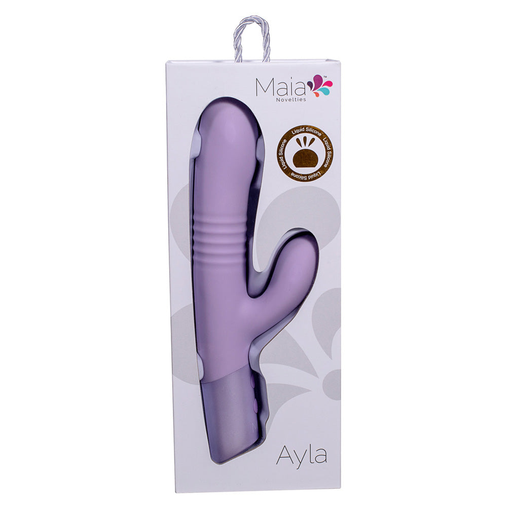 Maia Ayla 24.4cm Thrusting Rabbit Vibrator > Vibrators > Ladies > Rabbit Multi