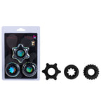 Maia Manzo Silicone Cock Rings Set of 3 Black > Cock Ring > Sets