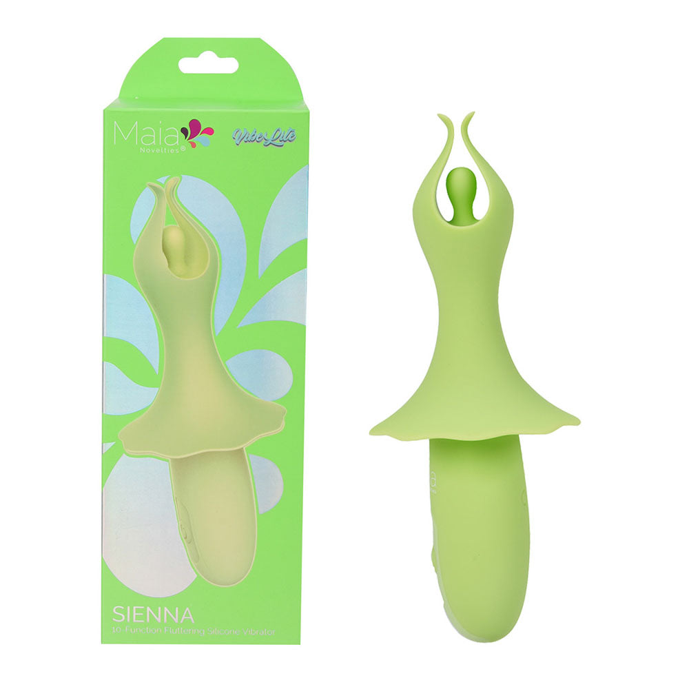 Maia Sienna 15.2 Centimeter USB Rechargeable Fluttering Bullet Green BULLETS