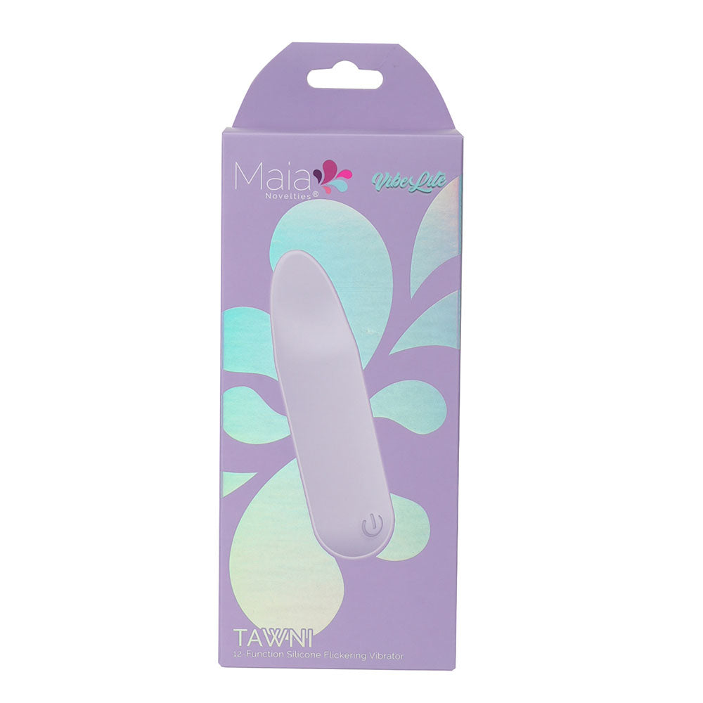 Maia Tawni Lavender 9 cm USB Rechargeable Bullet Vibrator with Flickering Tip BULLETS