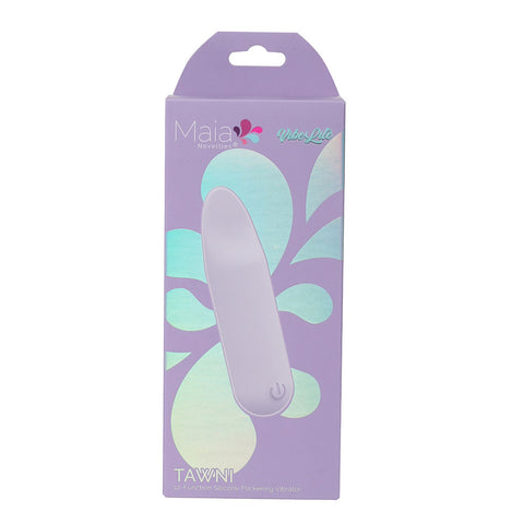 Maia Tawni Lavender 9 cm USB Rechargeable Bullet Vibrator with Flickering Tip BULLETS