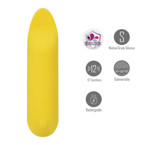 Maia Tawni 9 cm USB Rechargeable Bullet Vibrator with Flickering Tip BULLETS