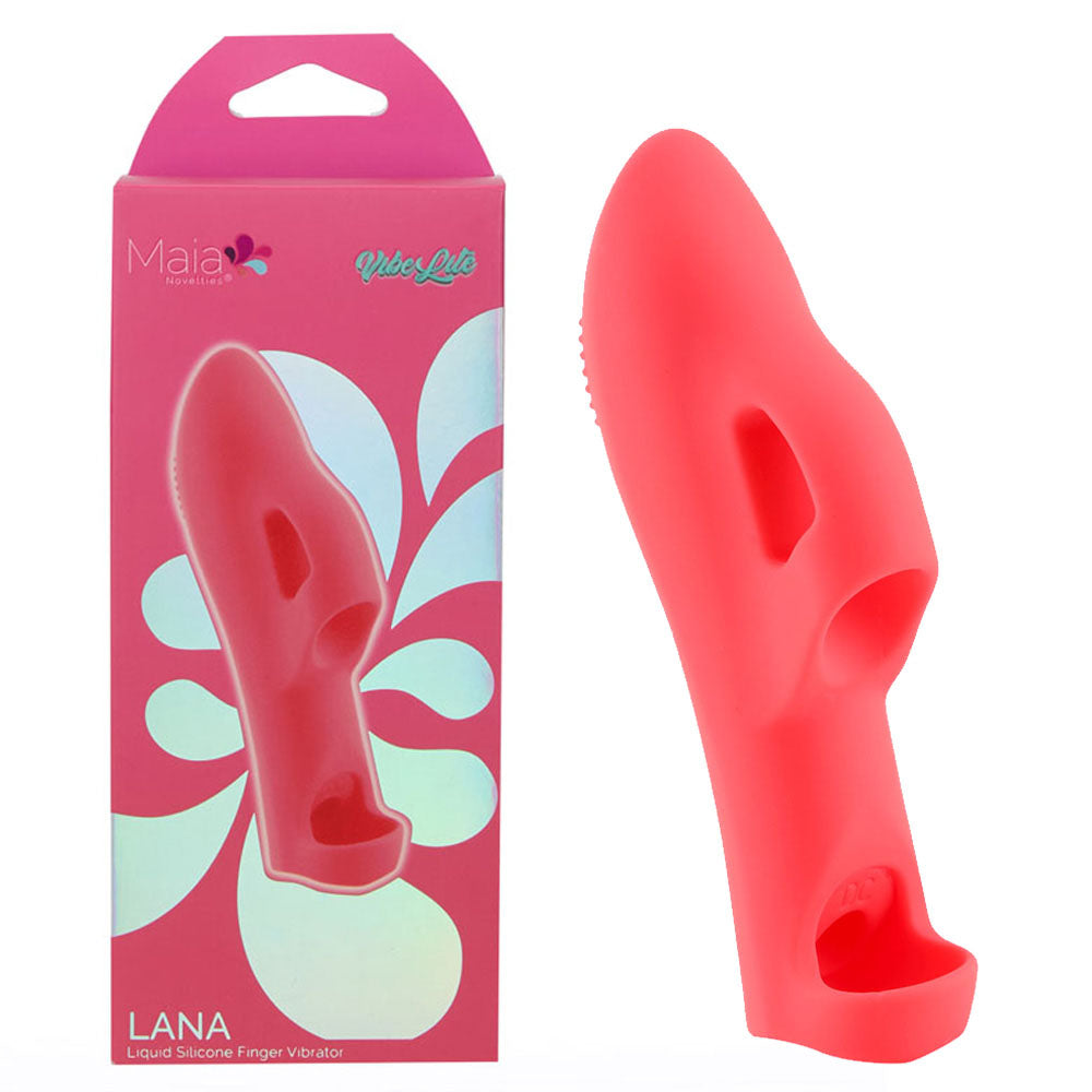Maia Lana – Silicone Finger Vibrator Red > Vibrators > Finger Vibrators