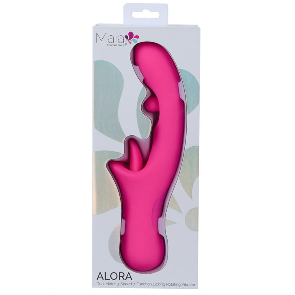 Maia Alora – USB Rechargeable Rotating and Licking Vibrator VIBRATORS