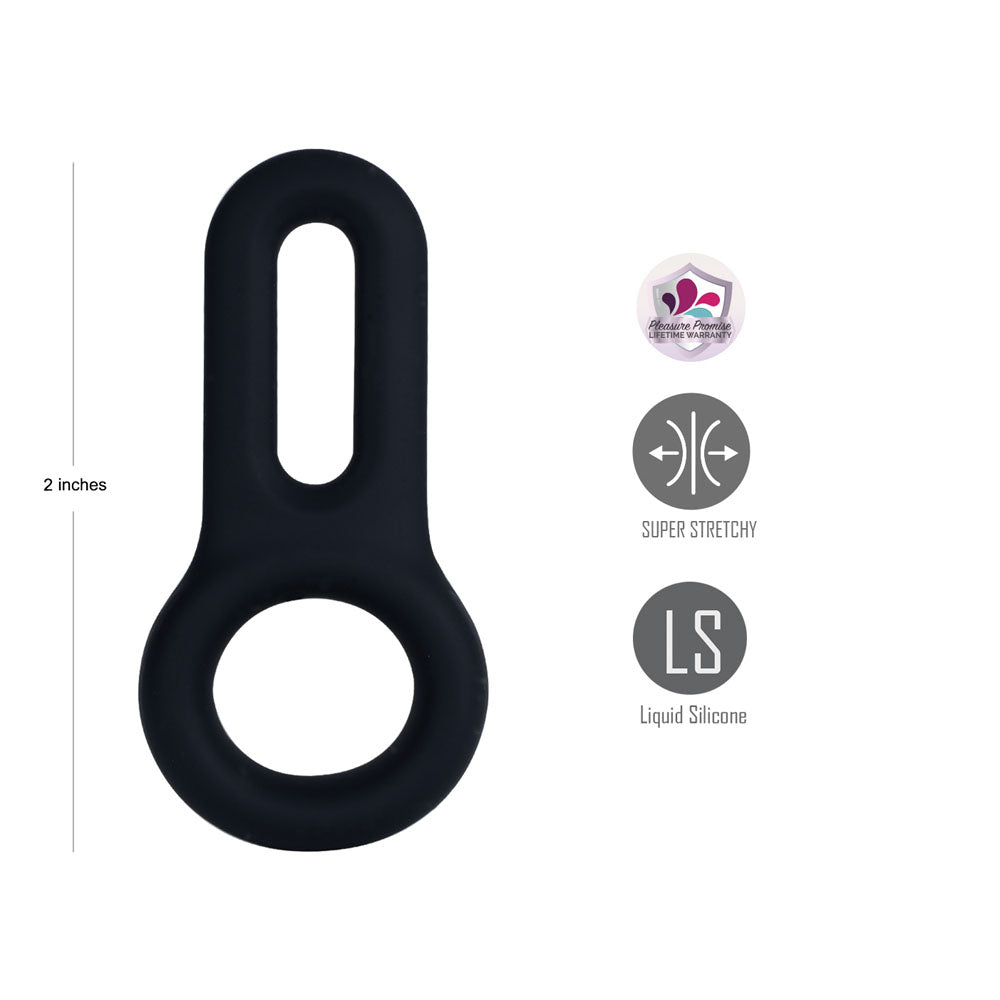 Maia Gavin Super-Stretchy Double Ring – Cock and Balls Ring > Cock Ring > Single