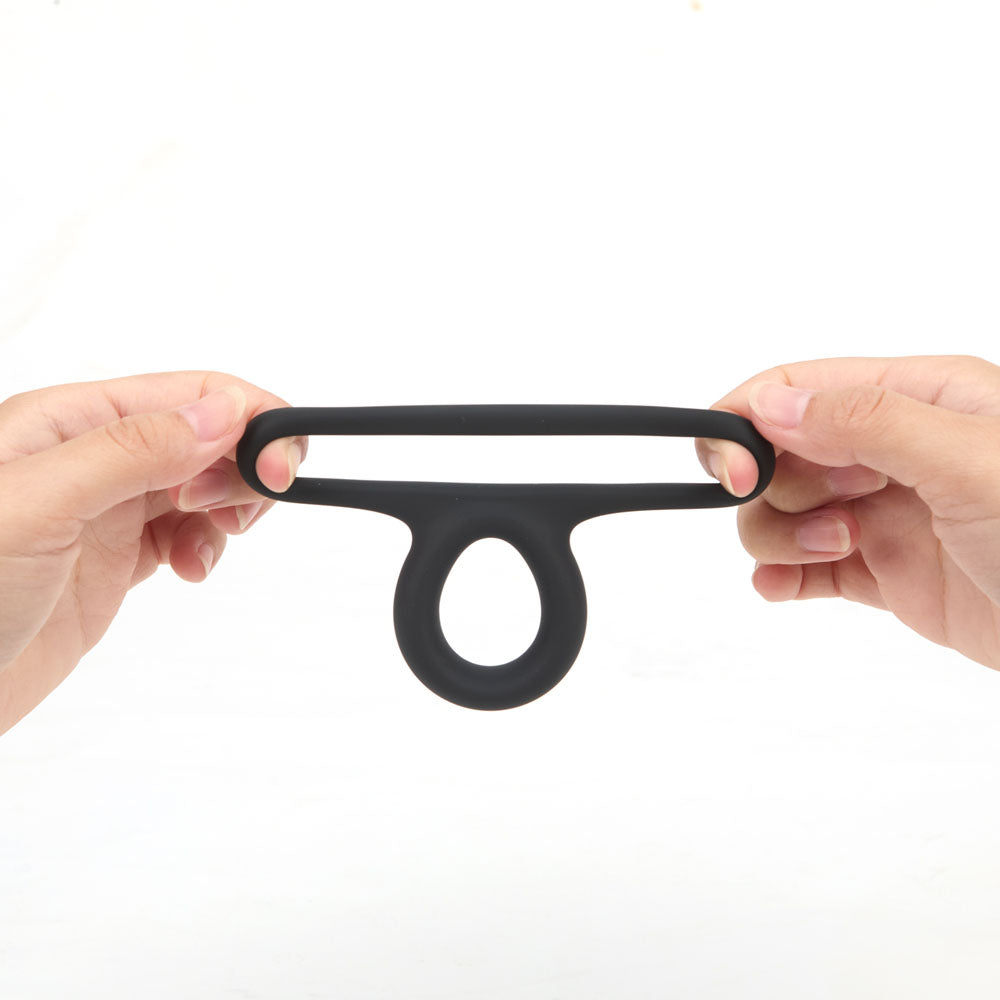 Maia Gavin Super-Stretchy Double Ring – Cock and Balls Ring > Cock Ring > Single