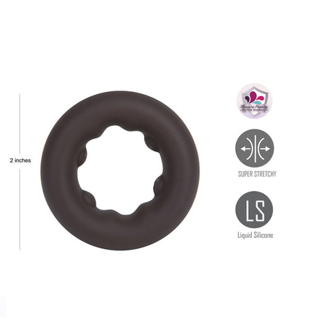 Maia Gunner (Chocolate Dark) – Stretchy Liquid Silicone Cock Ring COCK RINGS