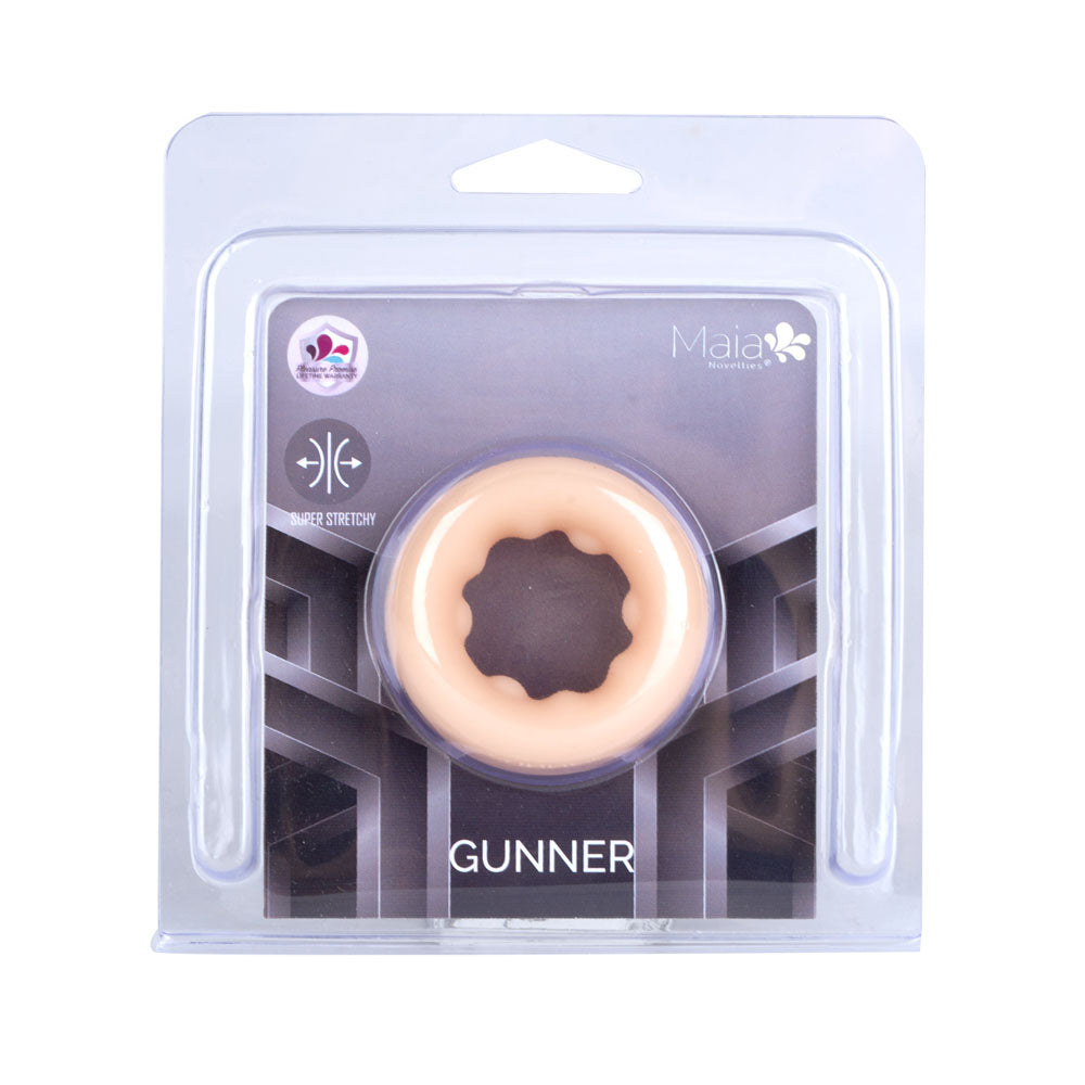 Maia Gunner (Vanilla) – Stretchy Liquid Silicone Cock Ring > Cock Ring > Single