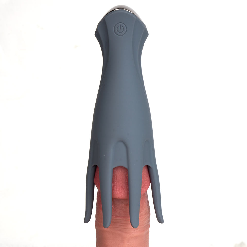Maia Leo – USB Rechargeable Penis Head Tickler Vibrator > Sex Toys For Men > Masturbators > Vibrating