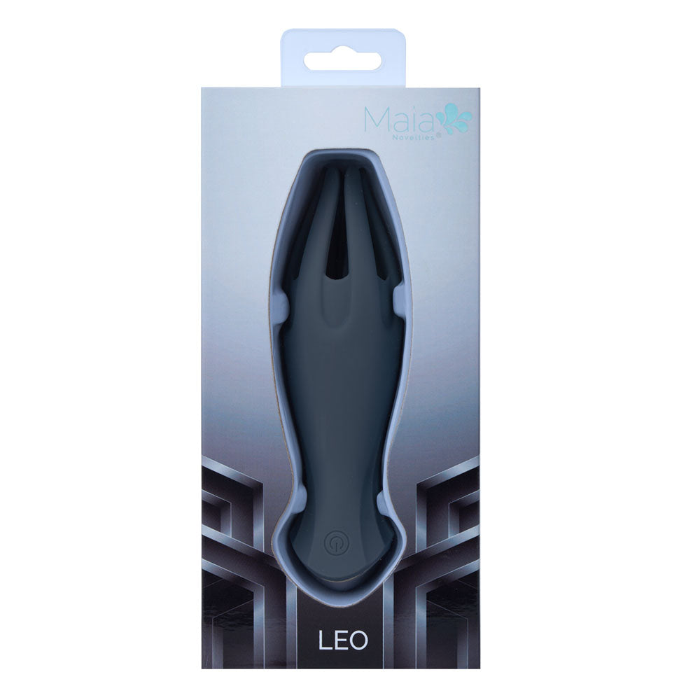 Maia Leo (Grey) – USB Rechargeable Vibrating Penis Head Tickler Strokers - Vibrating