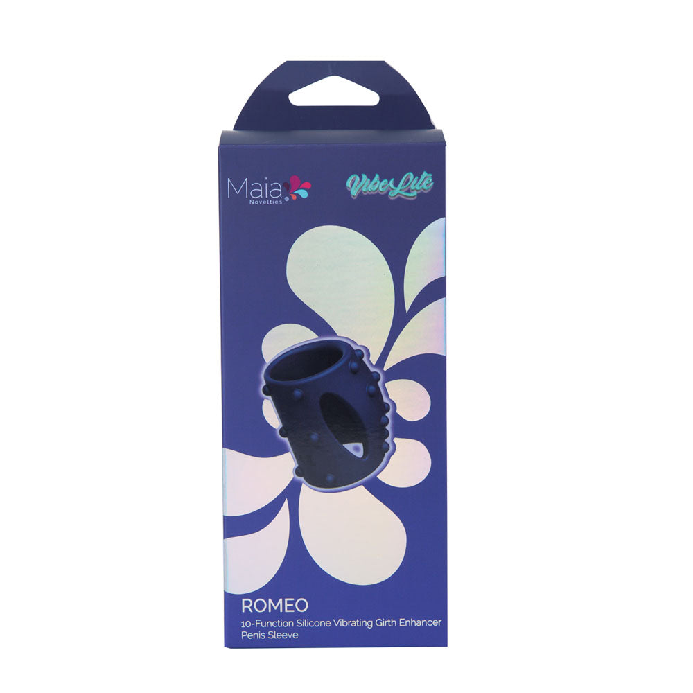 Maia Romeo USB Rechargeable Vibrating Girth Enhancer Sleeve – Compact 5.1 cm Sleeve > Sex Toys For Men > Penis Sleeves