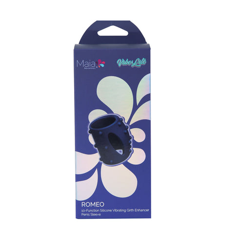Maia Romeo USB Rechargeable Vibrating Girth Enhancer Sleeve – Compact 5.1 cm Length, 2.9 cm Diameter Sleeve SLEEVES