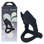 Maia Rocky USB Rechargeable Medical-Grade Silicone Vibrating Cock and Balls Ring Black > Cock Ring > Vibrating
