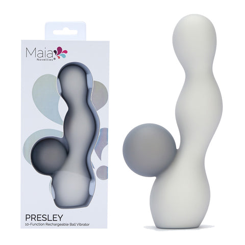 Maia Presley – USB Rechargeable 15.2 cm Rabbit Vibrator Grey > Vibrators > Ladies > Rabbit