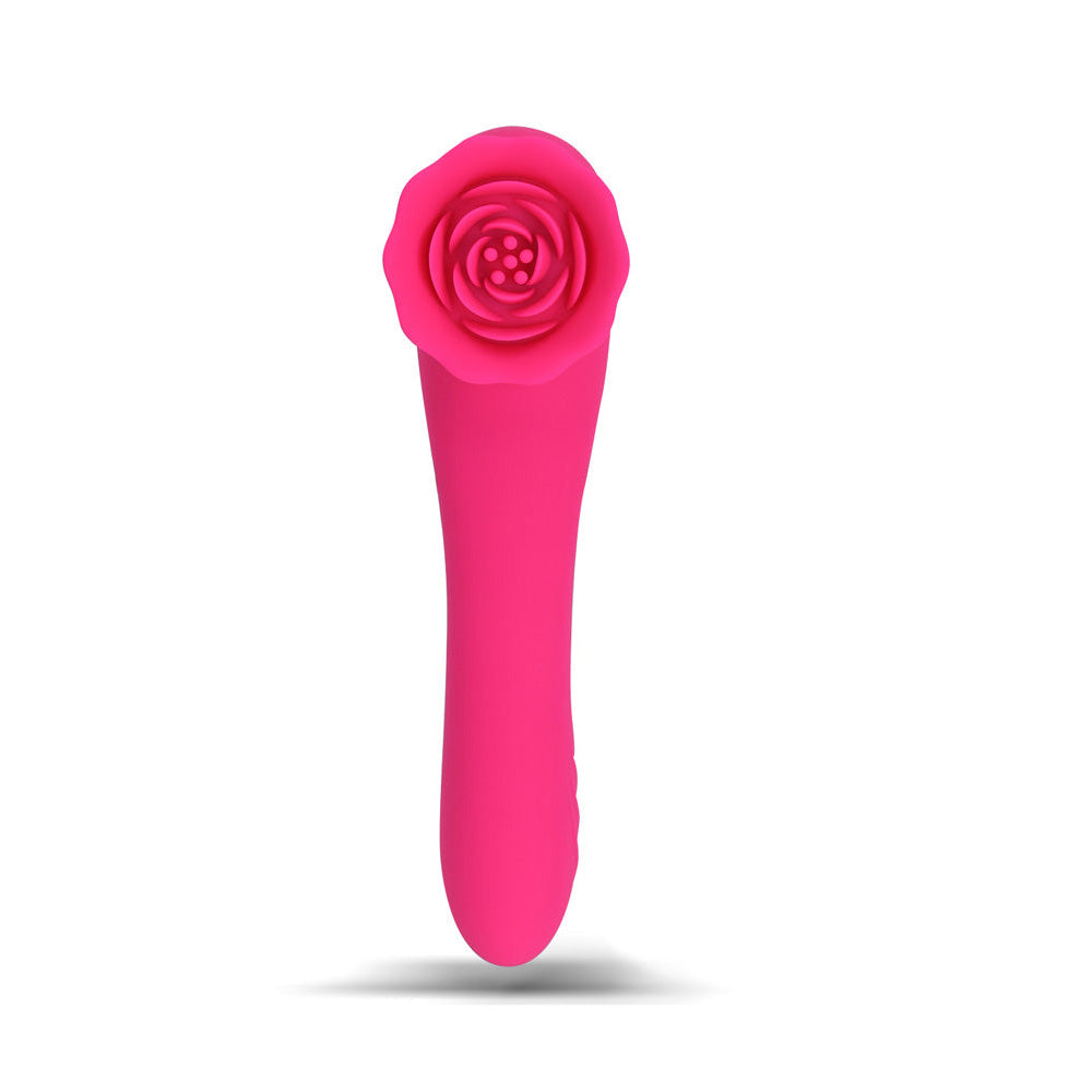 Maia ROZA 18.4cm USB Rechargeable Dual Ended Vibrator > Sex Toys For Ladies > Rose Stimulators
