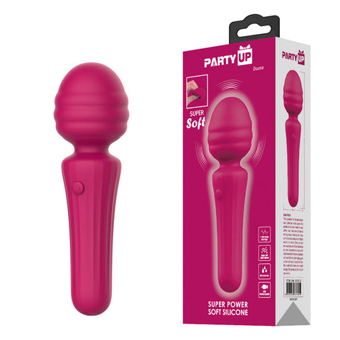 Party Up Duuna – USB Rechargeable 16.9 cm Massage Wand Pink > Sex Toys > Massage Wands