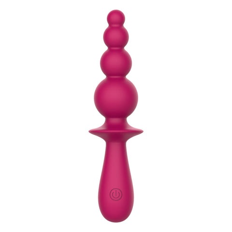 Party Up Evajane 17.1 Centimeter Beaded Vibrator > Anal Range > Vibrating Butt Plugs