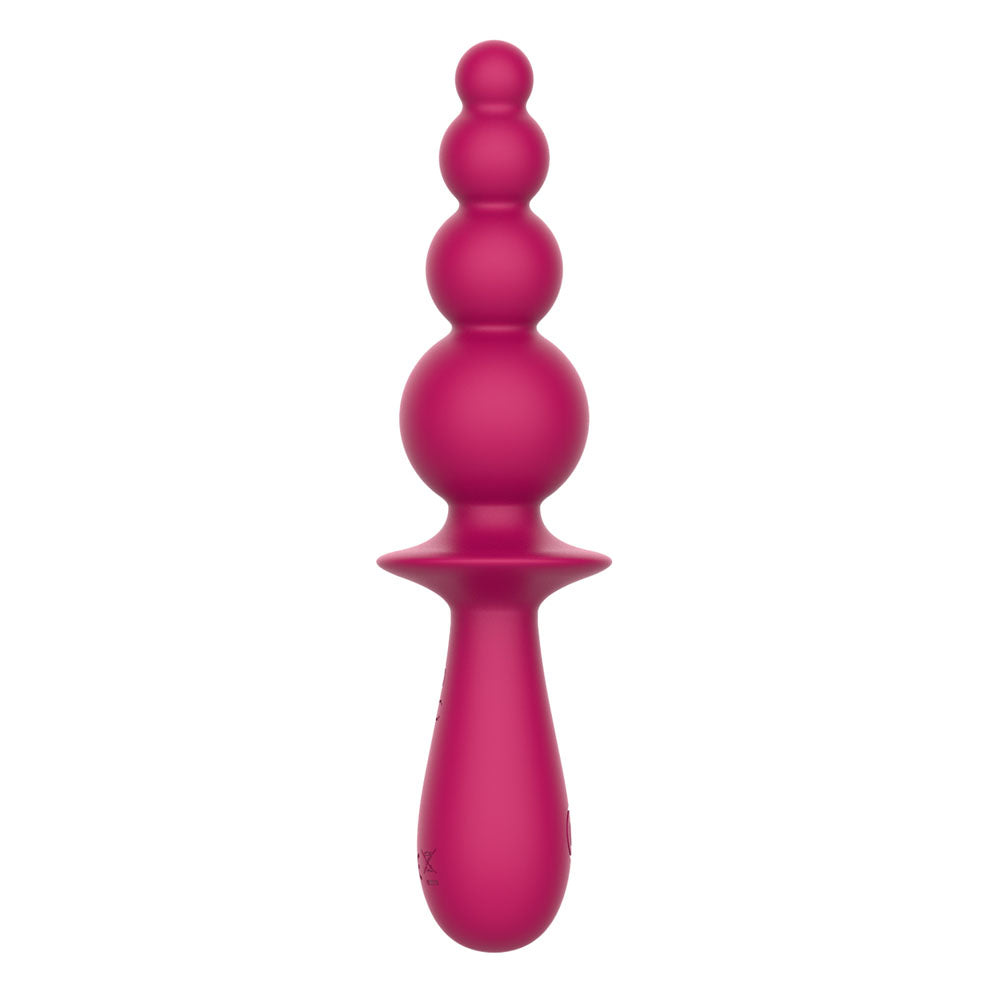 Party Up Evajane 17.1 Centimeter Beaded Vibrator > Anal Range > Vibrating Butt Plugs