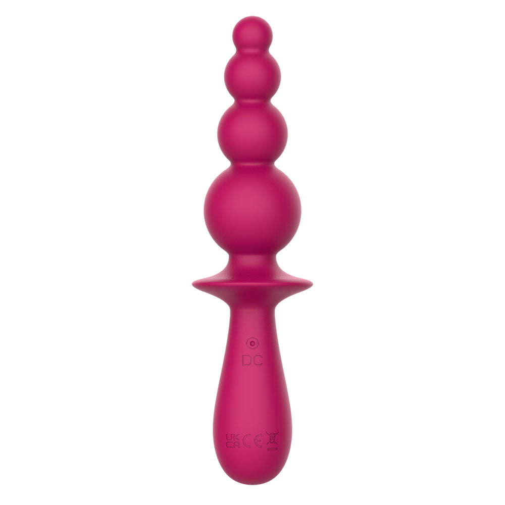 Party Up Evajane 17.1 Centimeter Beaded Vibrator > Anal Range > Vibrating Butt Plugs